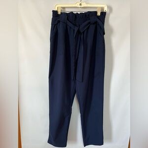 Kancy Kole Women's Navy Tie Up Pants SIze L